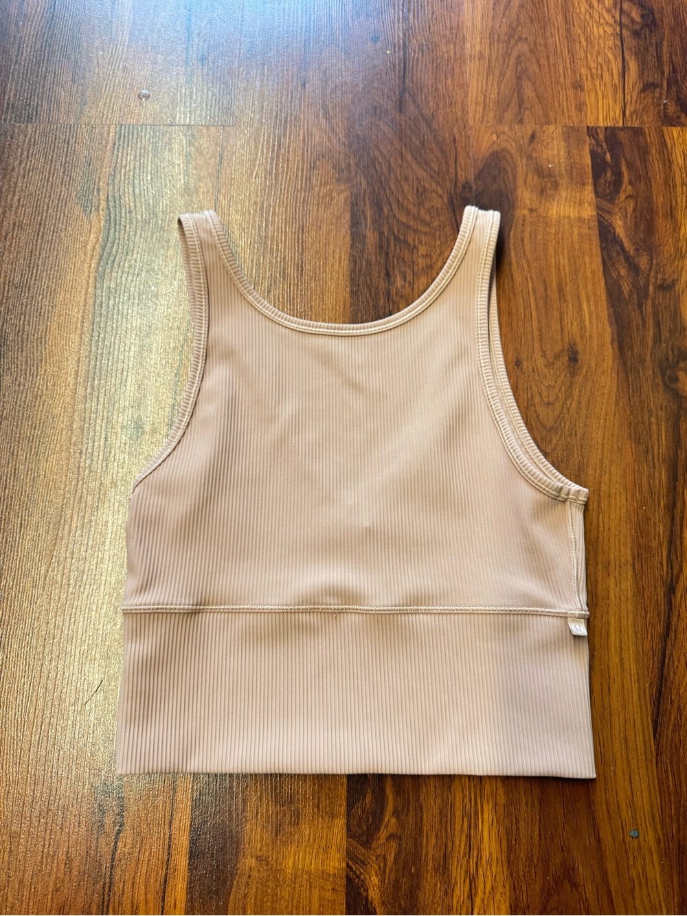 Lululemon Power Pivot Ribbed Tank Top Pink Clay Size 6